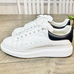 Alexander McQueen White and Black Men's Oversized Sneakers Size 11